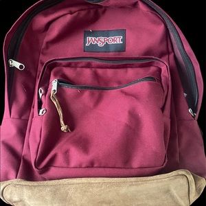 Maroon Jansport Backpack
